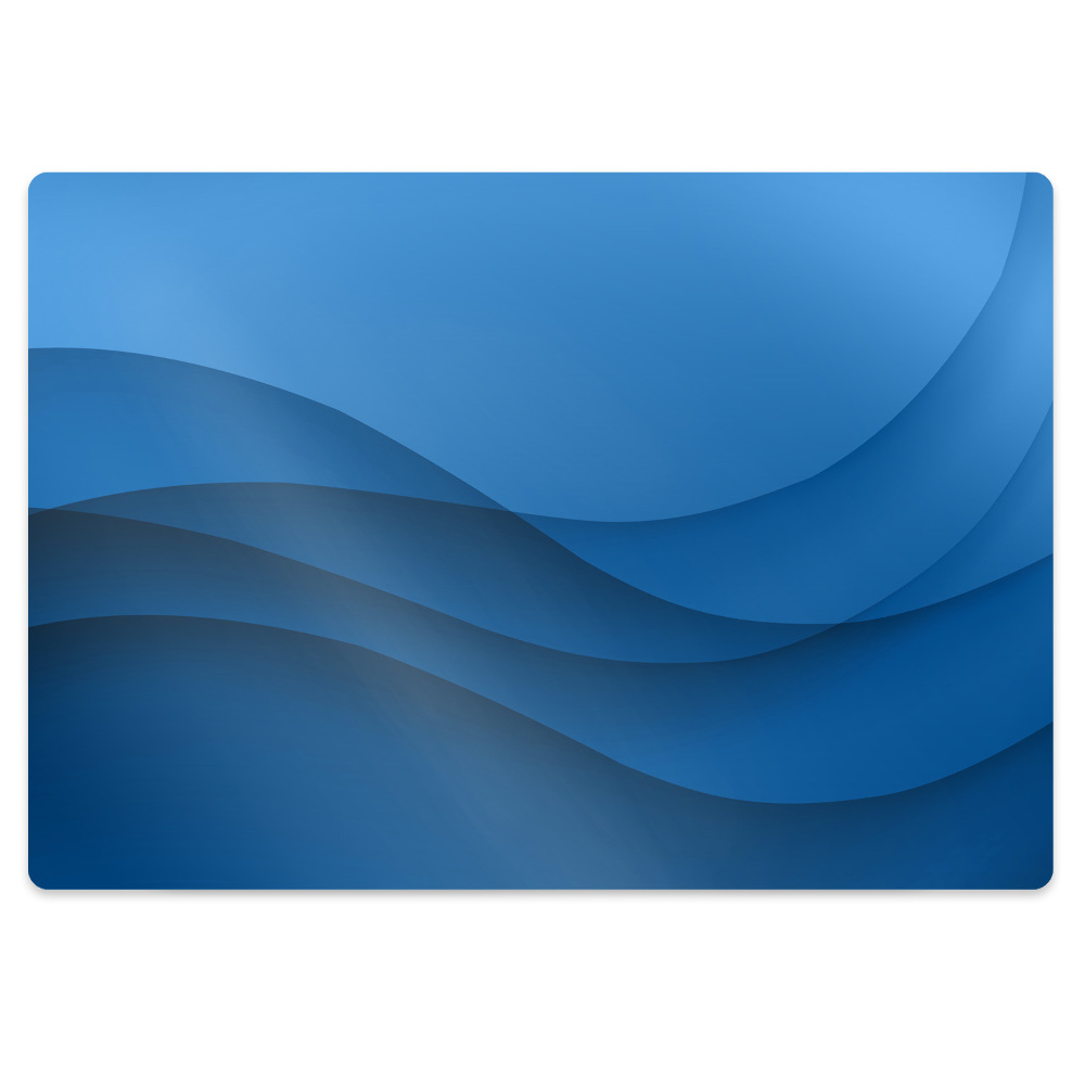 Tapis de chaise de bureau Abstrait bleu