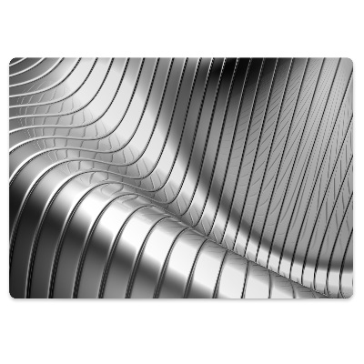 Tapis protection sol Motif métallique