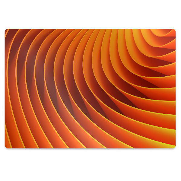 Tapis de chaise de bureau Orange de mer