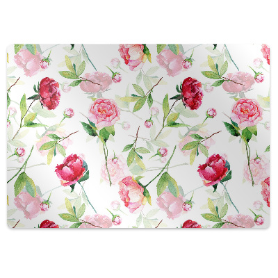 Tapis protection sol Fleurs lumineuses