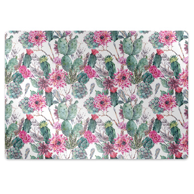Tapis pour chaise de bureau Succulentes