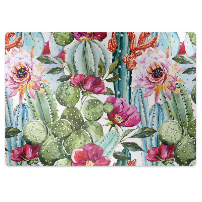 Tapis de chaise Fleurs de cactus