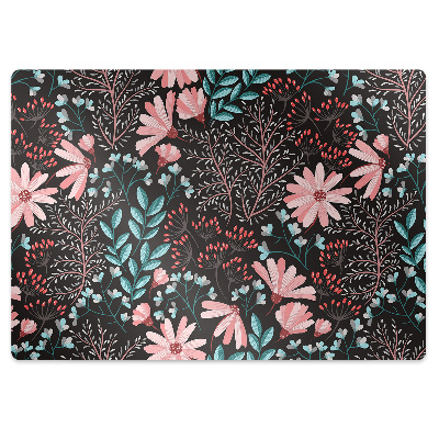 Tapis pour chaise de bureau Fleurs anciennes