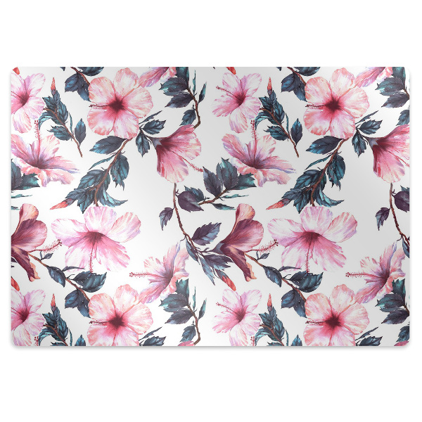 Tapis protection sol Fleur unique