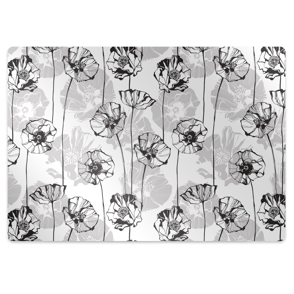Tapis de chaise de bureau Fleurs glamour