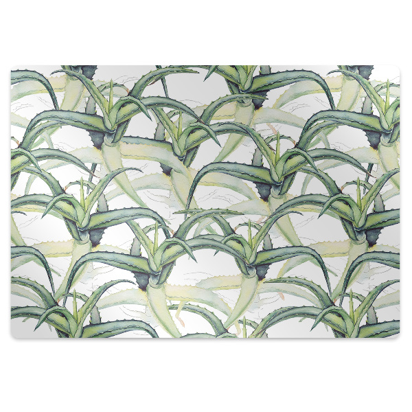 Tapis bureau Fleur d'aloe vera