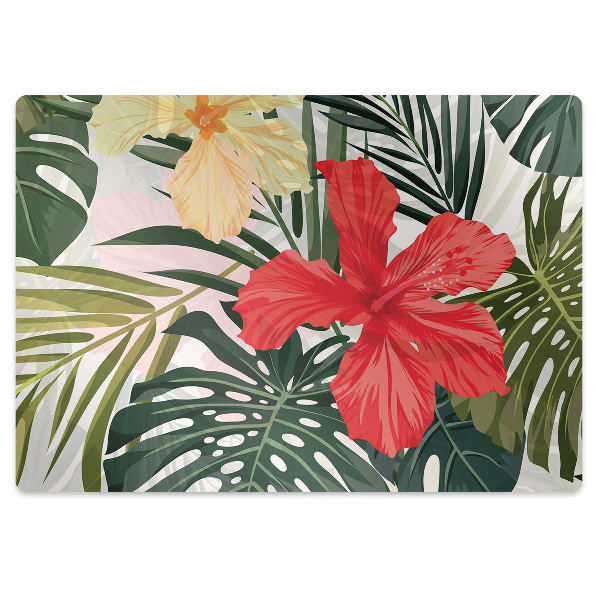 Tapis de protection de sol Thème hawaïen