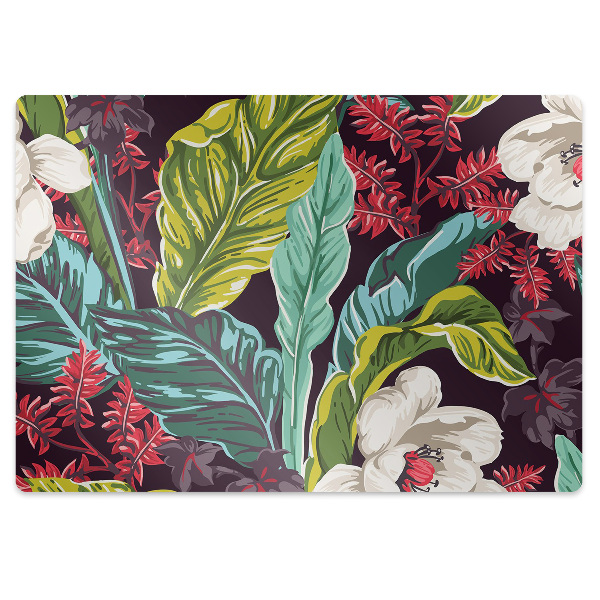 Tapis de chaise de bureau Motif floral