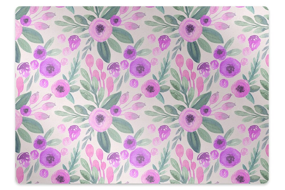 Tapis protège sol Motif floral