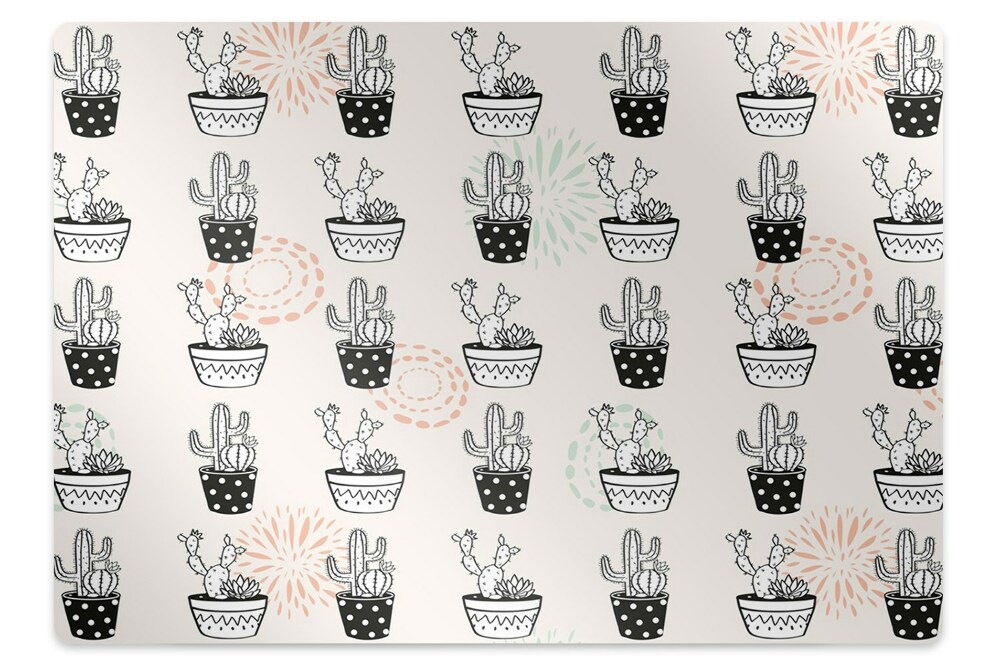 Tapis bureau Cactus en pot