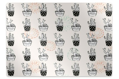 Tapis bureau Cactus en pot