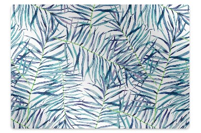 Tapis protection sol Feuilles exotiques