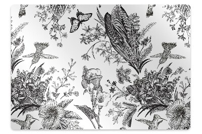 Tapis de protection de sol Jardin en noir