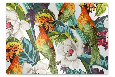 Tapis bureau Motif d'oiseau exotique