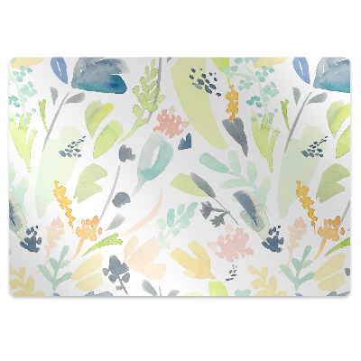 Tapis protège sol Fleurs