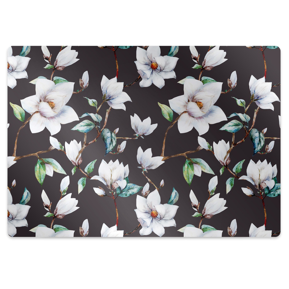 Tapis bureau Fleurs peintes