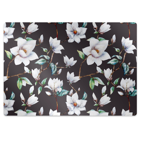 Tapis bureau Fleurs peintes