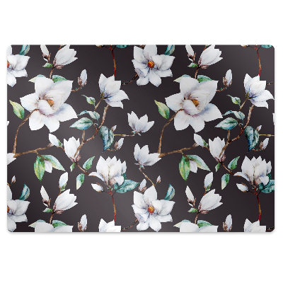 Tapis bureau Fleurs peintes