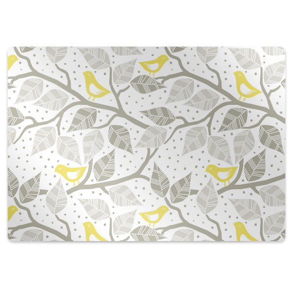 Tapis de chaise de bureau Jardin d'oiseaux