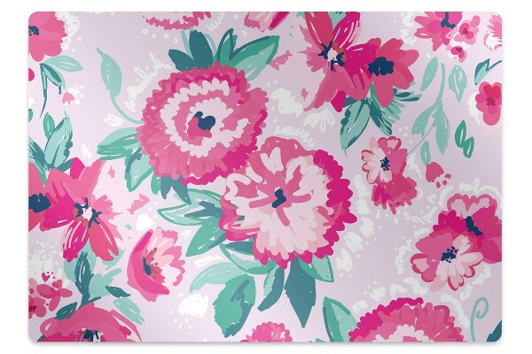 Tapis de chaise de bureau Fleurs