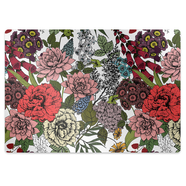 Tapis de protection de sol Fleurs d'automne