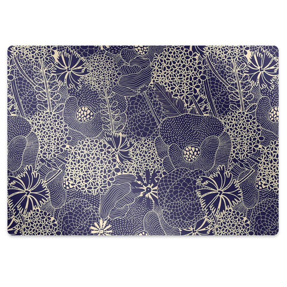 Tapis de protection de sol Motif bleu