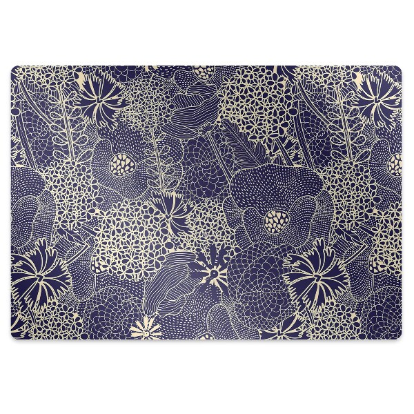 Tapis de protection de sol Motif bleu