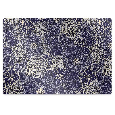 Tapis de protection de sol Motif bleu