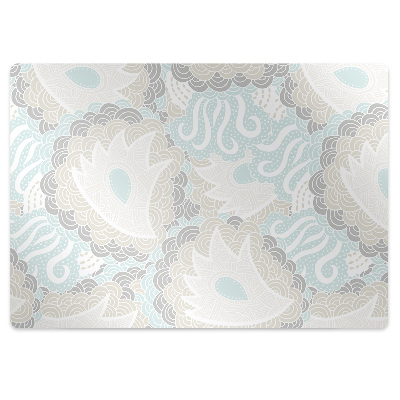 Tapis de chaise de bureau Fleurs pastel