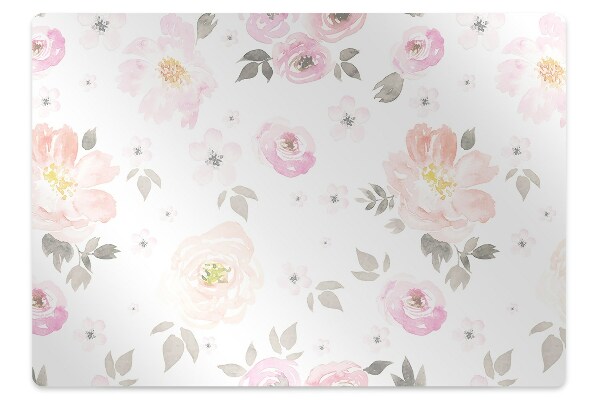 Tapis protection sol Motif floral