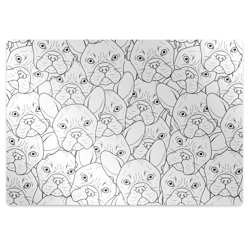 Tapis bureau Bouledogue