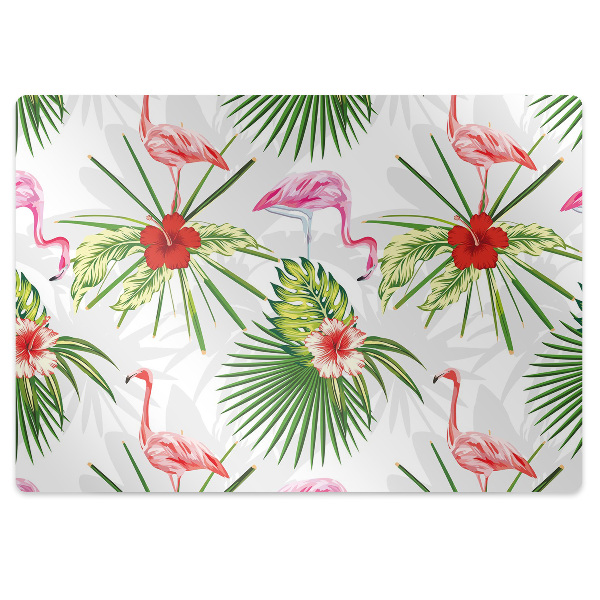 Tapis de chaise de bureau Oiseaux et fleurs