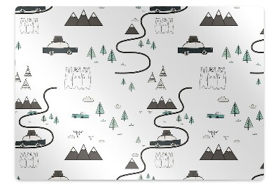 Tapis de chaise de bureau Le temps d'un voyage