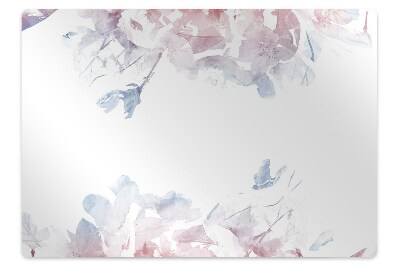 Tapis pour chaise de bureau Fleurs de roses pastel