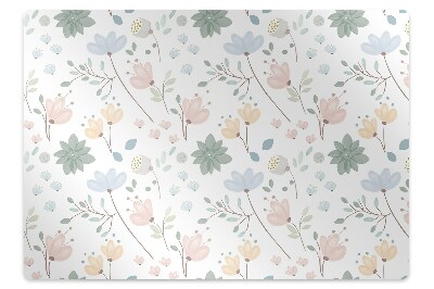 Tapis protection sol Fleurs de printemps