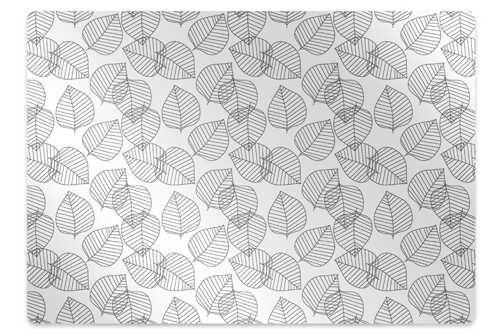 Tapis pour chaise de bureau Motif de feuille