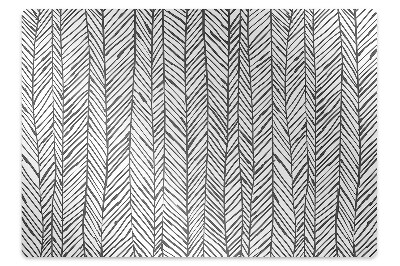 Tapis fauteuil bureau Motif à chevrons