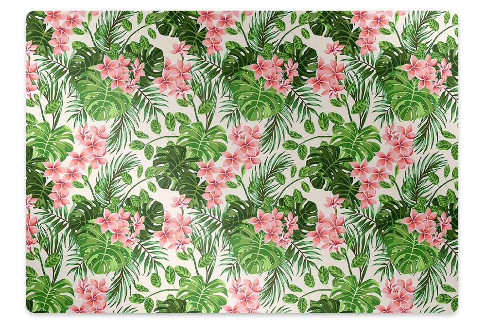 Tapis protège sol Fleur unique