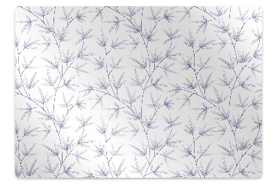 Tapis protection sol Feuille exotique