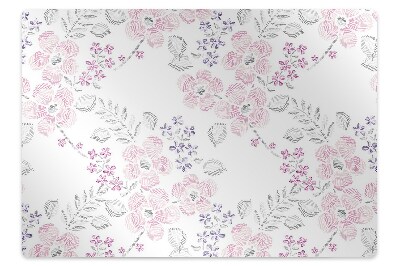 Tapis de protection de sol Motif floral