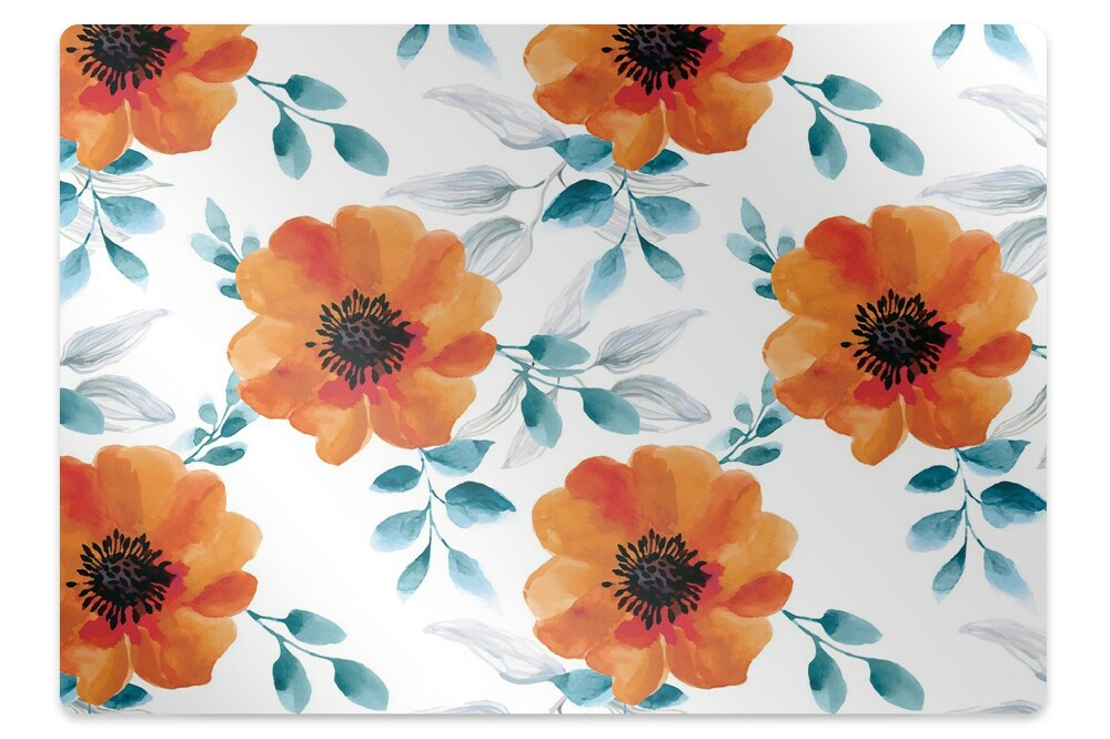 Tapis de chaise de bureau Fleur unique