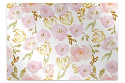 Tapis protection sol Fleurs brillantes