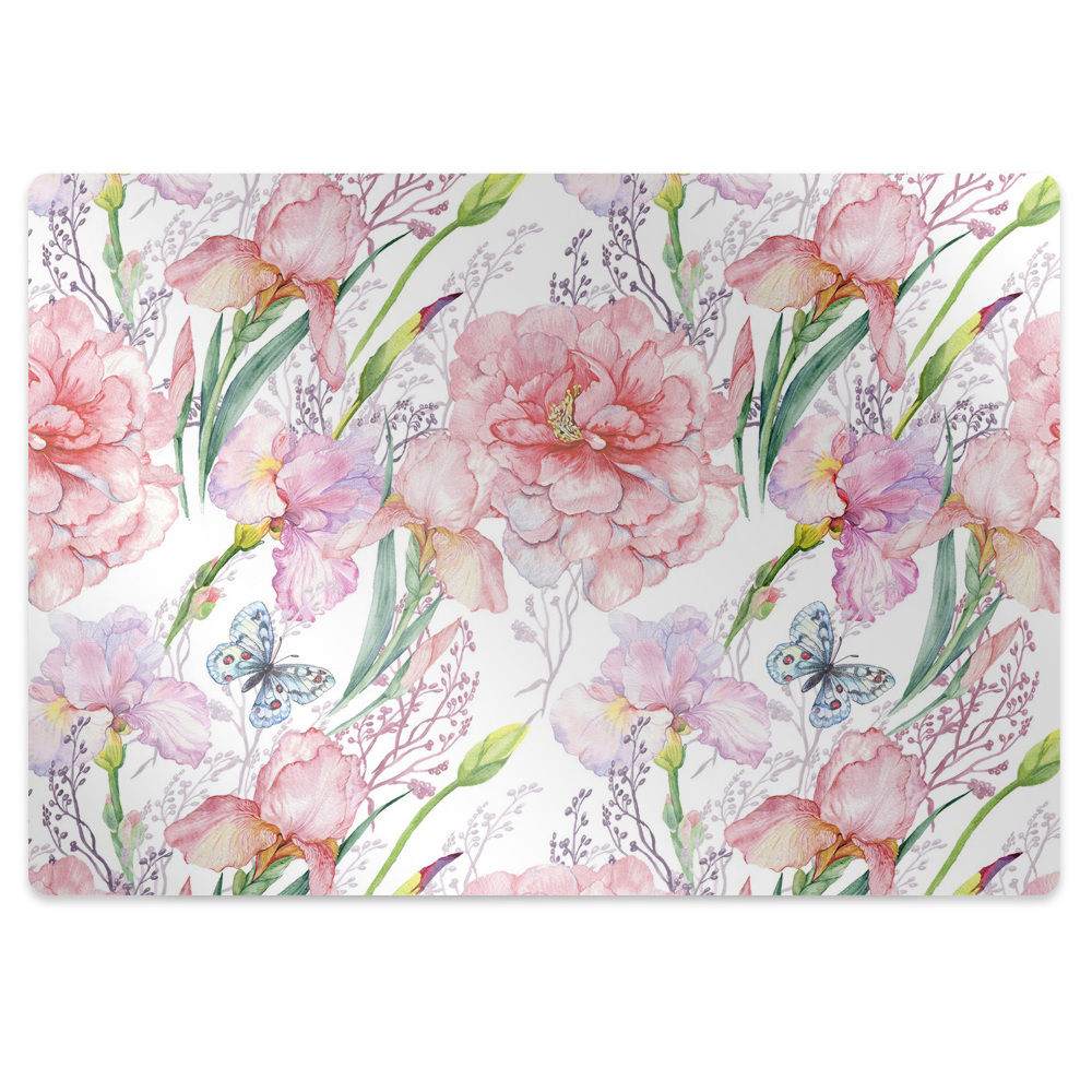 Tapis protège sol Fleurs flore colorée