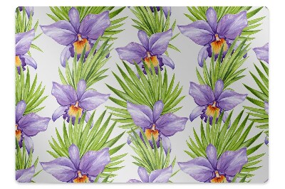 Tapis de protection de sol Fleurs violettes