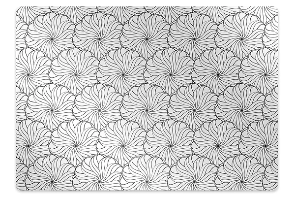Tapis pour chaise de bureau Fleurs dessinées