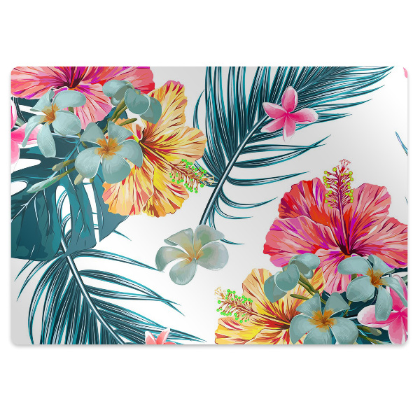 Tapis protection sol Fleurs de printemps