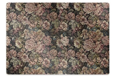 Tapis protège sol Fleurs tissées