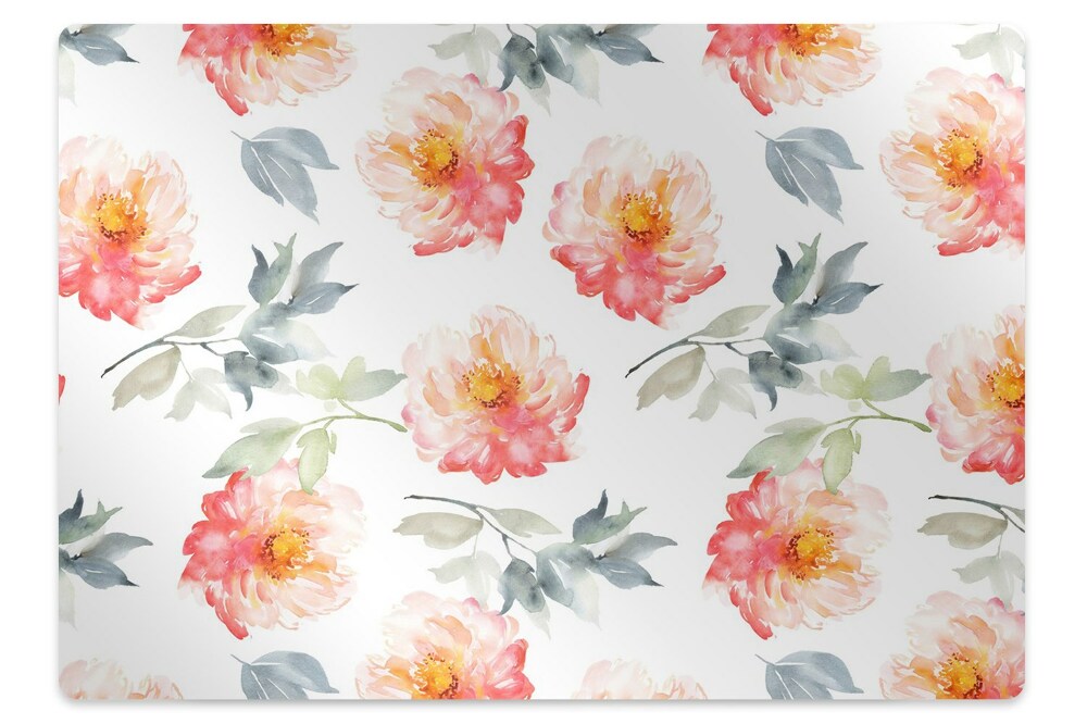 Tapis fauteuil bureau Fleurs de printemps