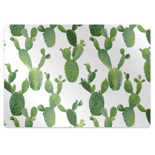 Tapis de chaise de bureau Cactus