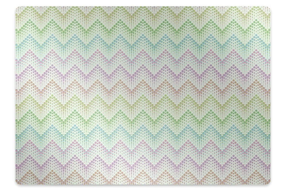 Tapis protège sol Chevrons et taches